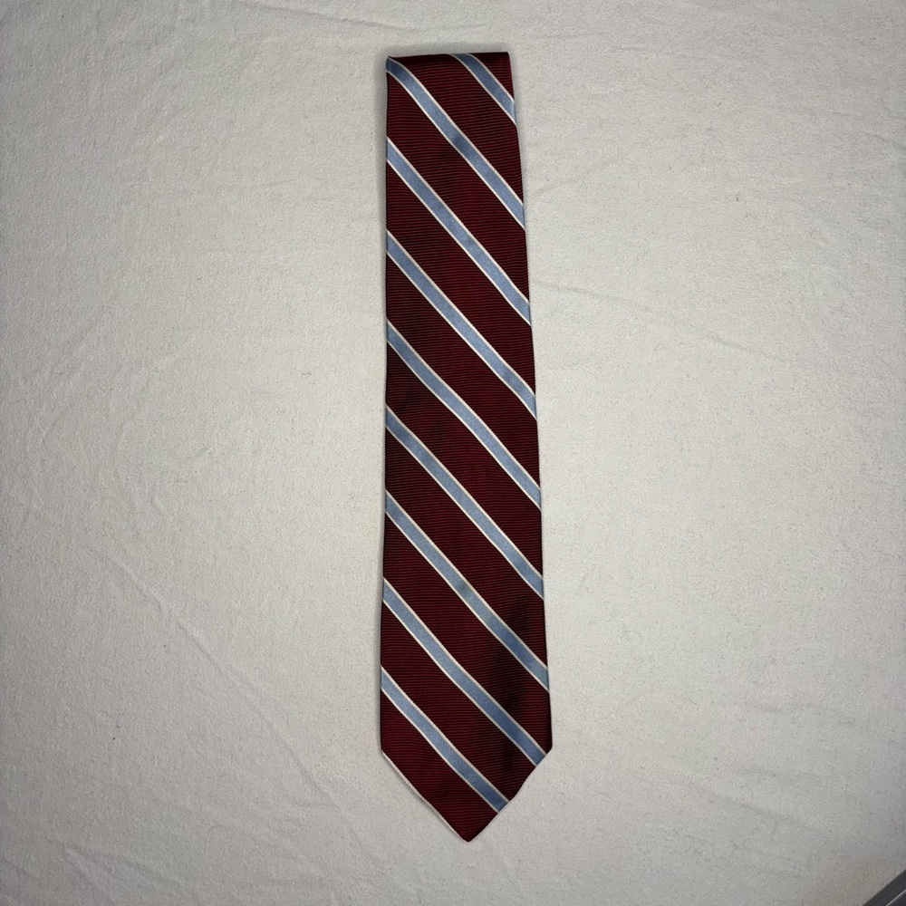 BROOKS BROTHERS 346 Men's Striped Pure Silk‎ Tie Made In USA Imported Fabric
